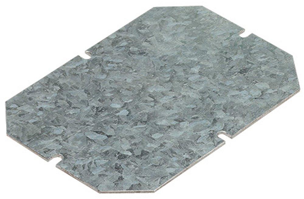 Montageplatte, Vollplatte, für Kunststoffgehäuse der Abmessung 130 x 130 mm(HxB)