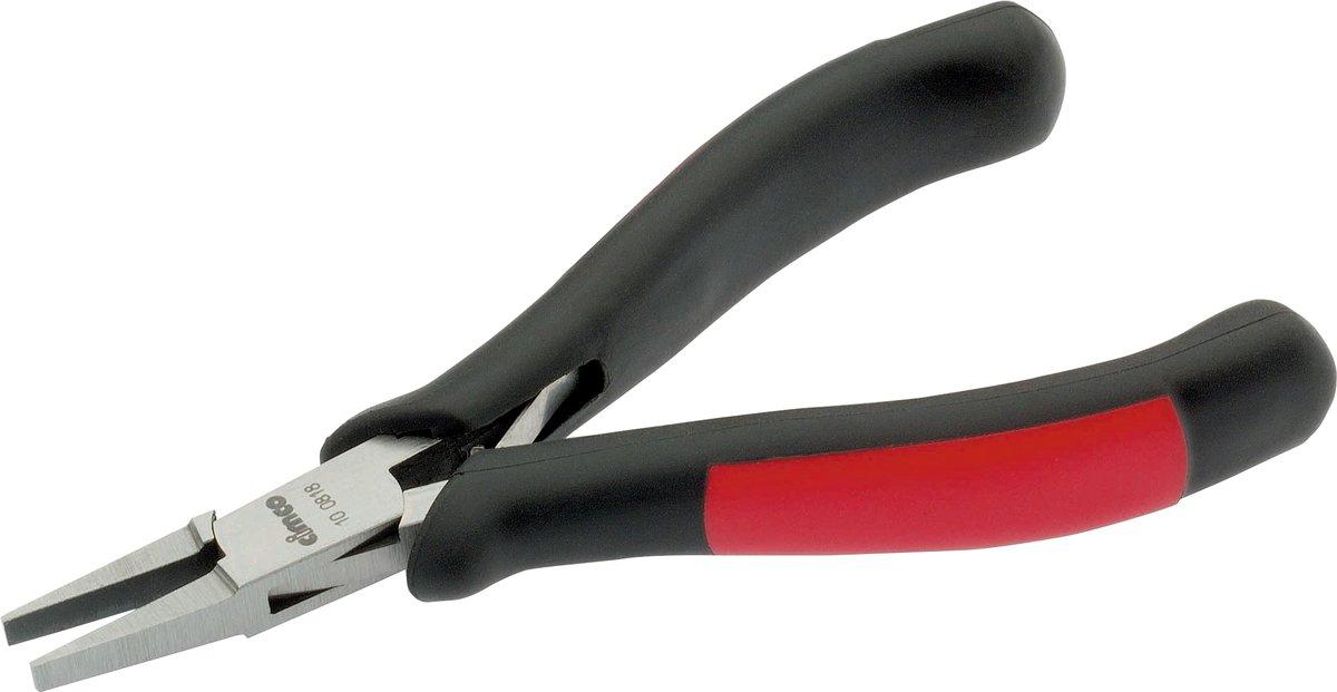 Elektonik - Flachzange 130 MM glatte breite Backen 2,0 x 3,5 mm