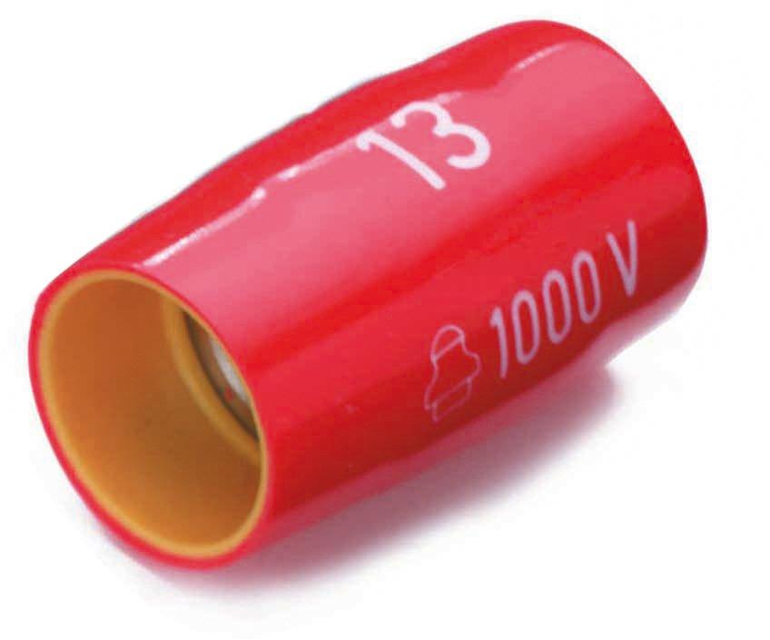 Steckschlüsseleinsatz DIN 7448 1000V SW18 1/2 Zoll-Innenvierkant