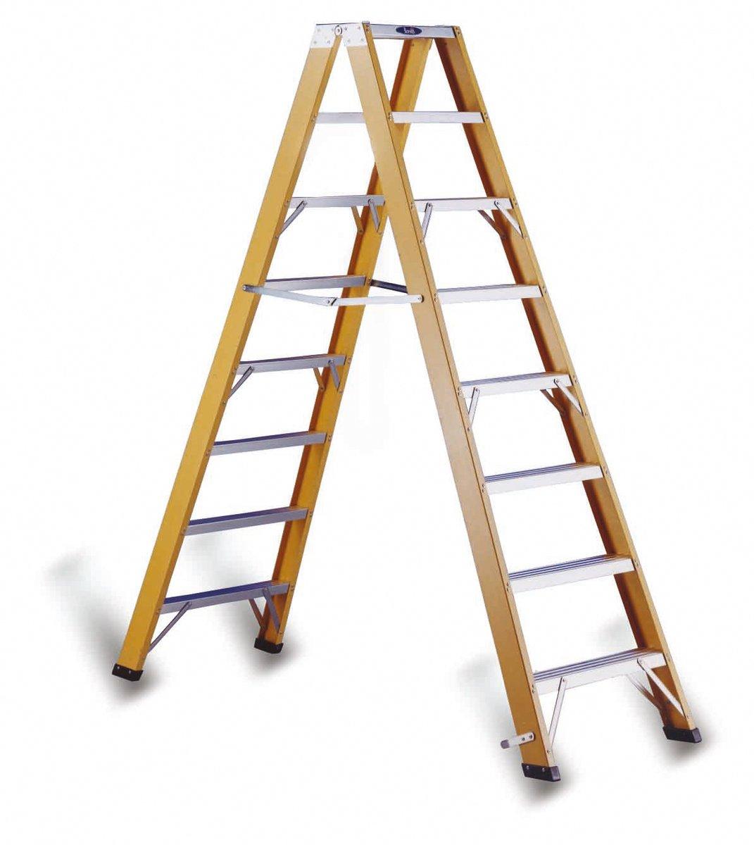 Stufen-Stehleiter mit 2x6 Stufen