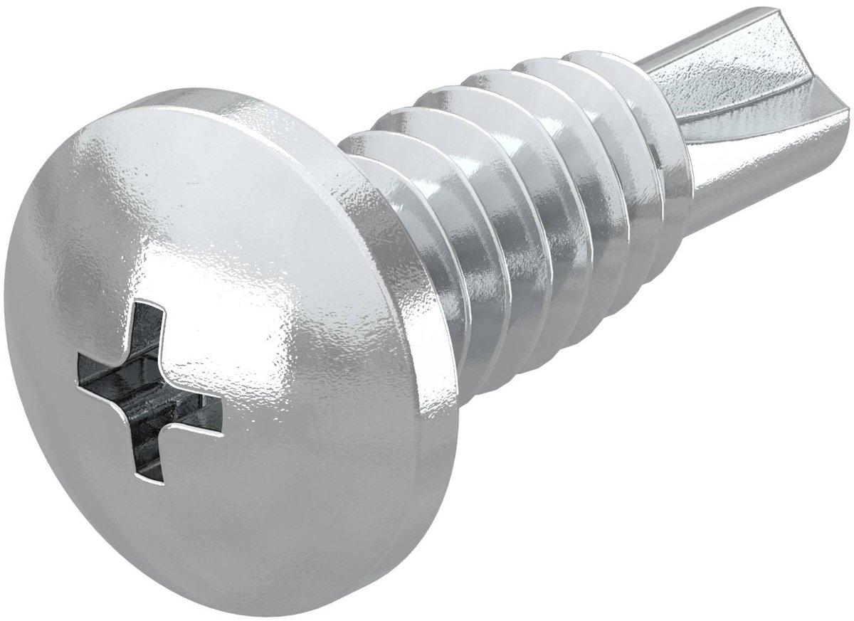 Bohrschraube Antrieb Kreuzschlitz 4,8x16mm St galvanisch verzinkt