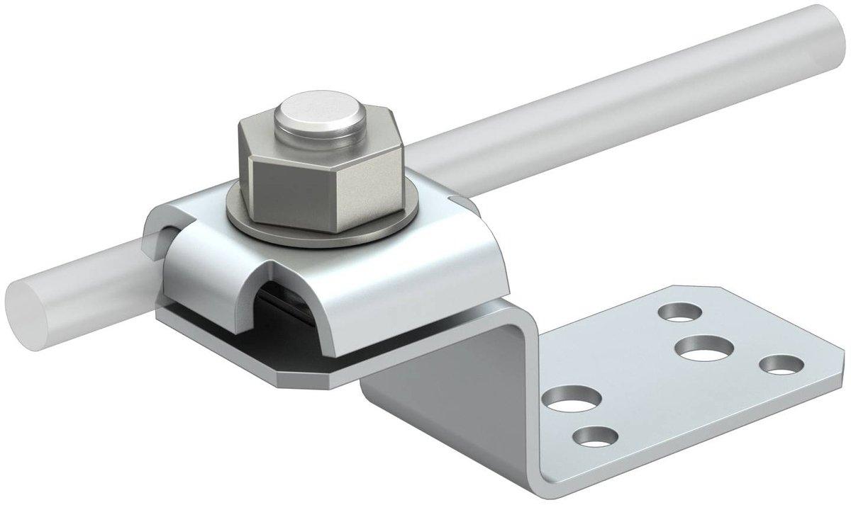 Anschlussbauteil mit Doppelüberleger 82x30x26 Alu alu