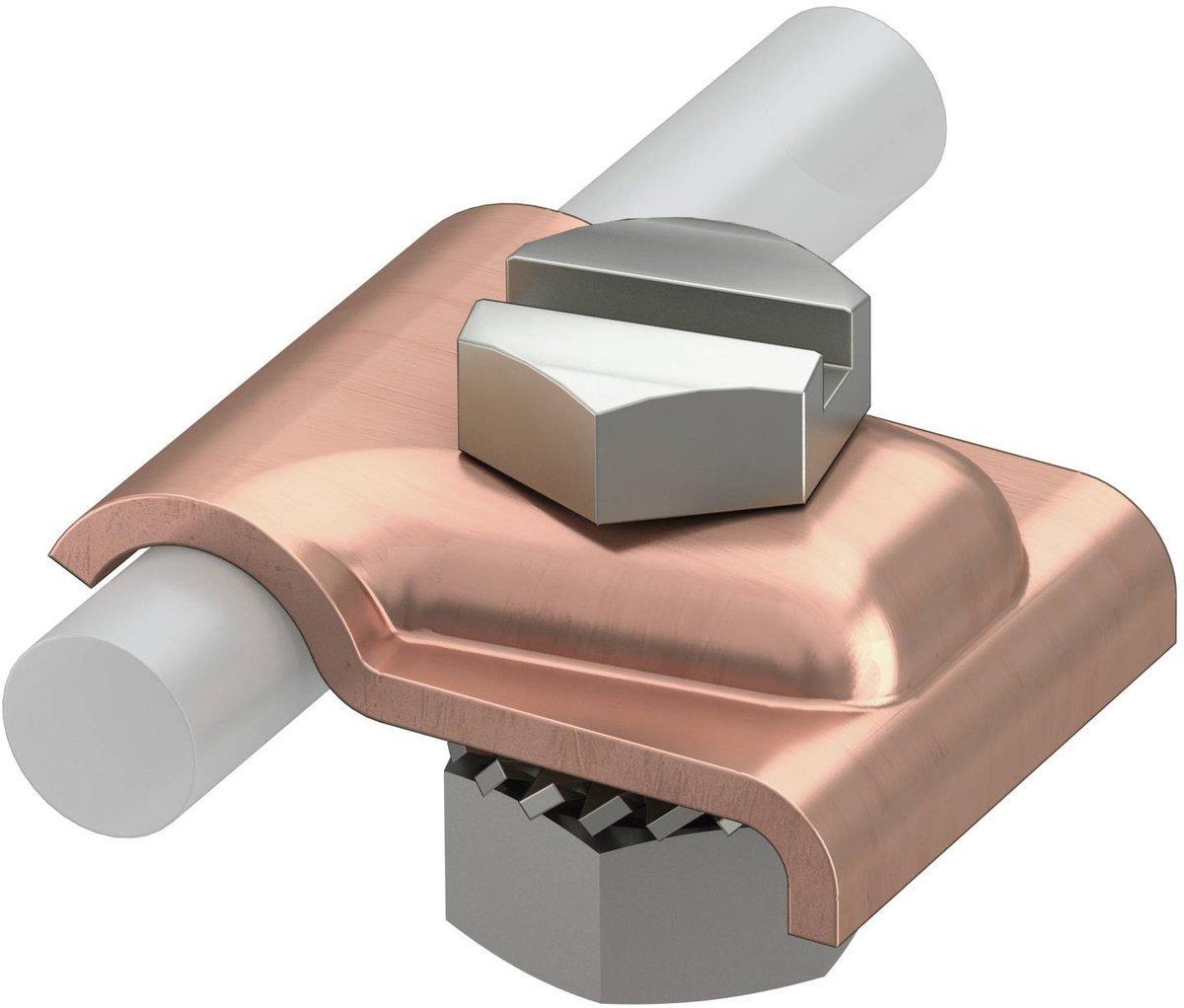 Klemmbock mit Schraube M8x25mm Cu