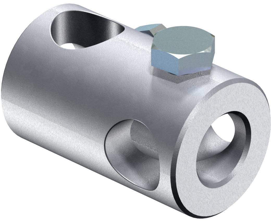 T-Verbinder für 16mm GFK-Stangen 16mm Alu