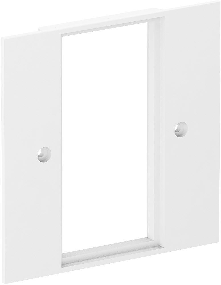 Abdeckplatte 2-fach Modul 45 95x95mm PA reinweiß 9010