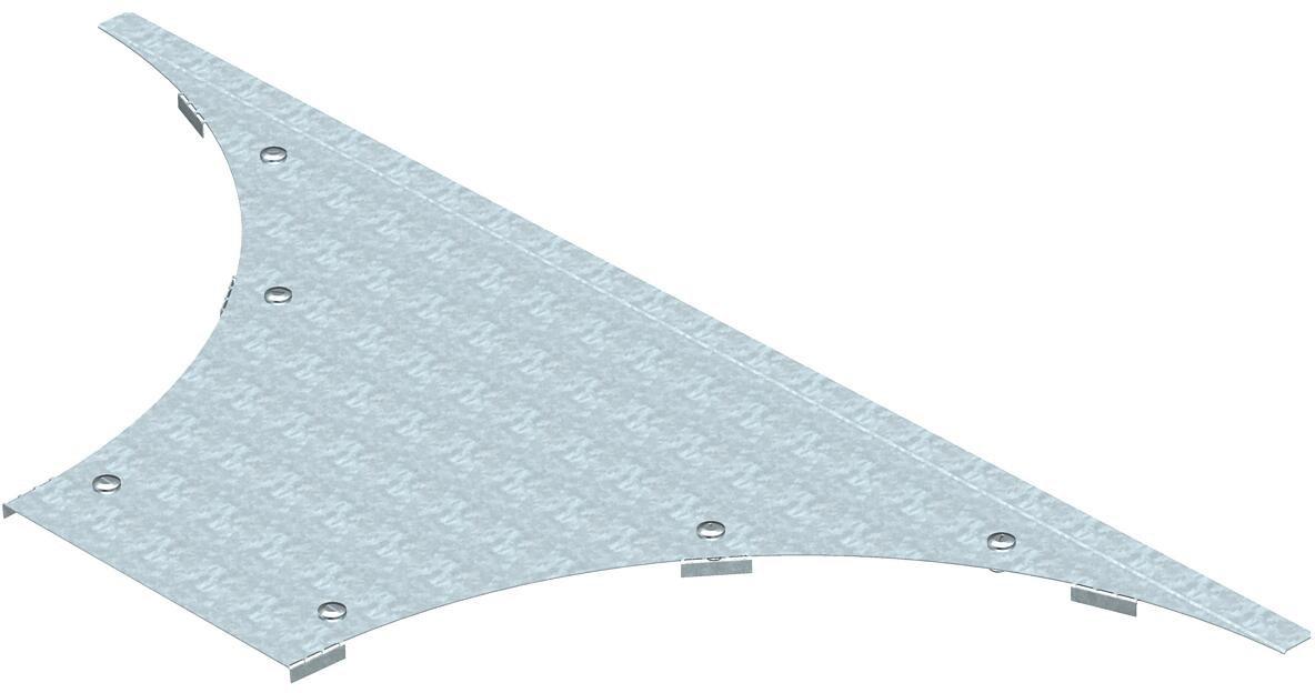 Deckel Anbau-Abzweigstück Weitspann-System 110 und 160 B400mm St bandverzinkt Zi