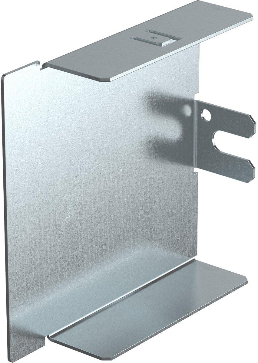 Endstück 80x80mm St bandverzinkt / kunststoffbeschichtet reinweiß 9010