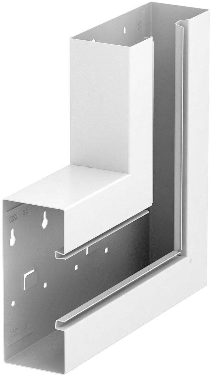 Flachwinkel steigend symmetrisch 70x170mm St reinweiß 9010