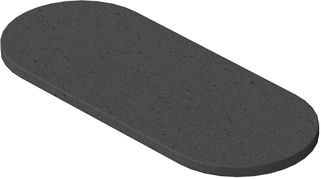 Gummiunterlage GUM schwarz