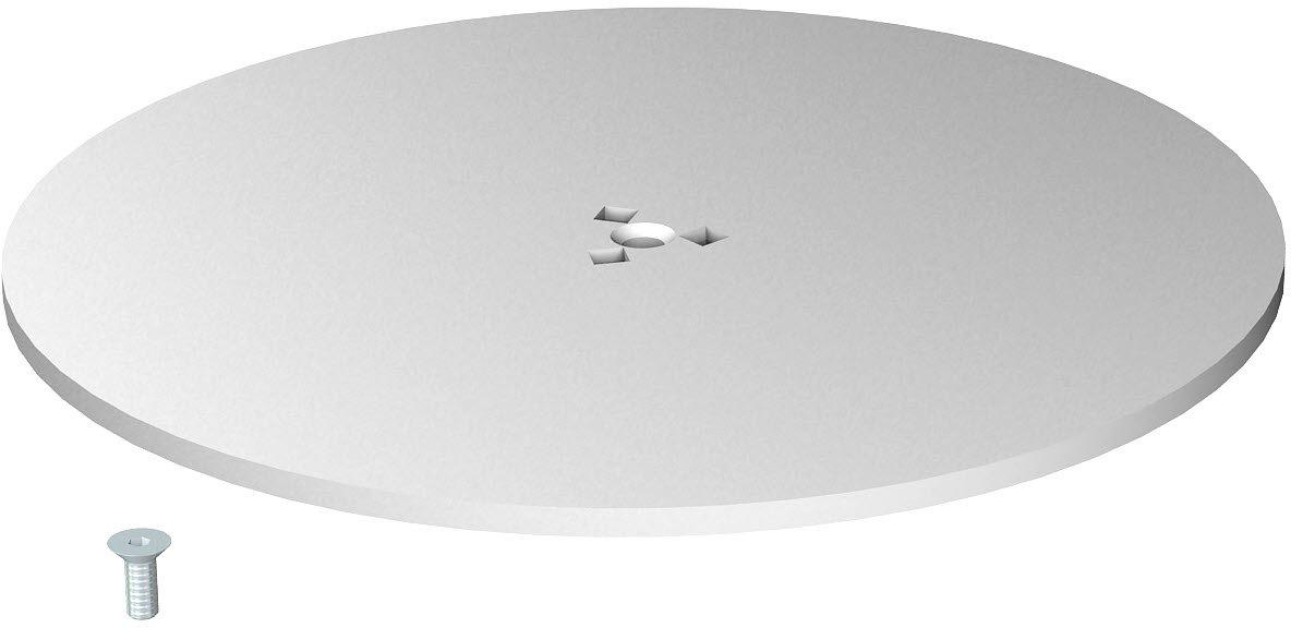 Standfuß für Installationssäulen F D350x8mm St reinweiß 9010