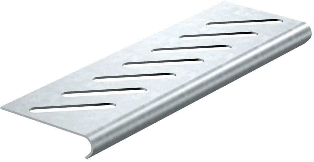 Bodenendblech für Kabelrinne B400mm St bandverzinkt Zink/Aluminium Double Dip