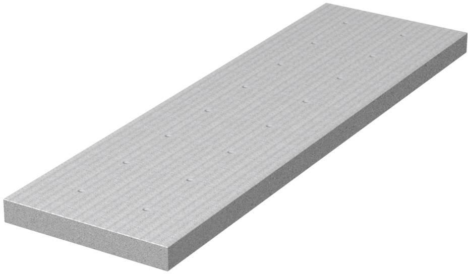 Kalziumsilikatplatte für Brandschutzanwendungen 500x150x20mm grauweiß