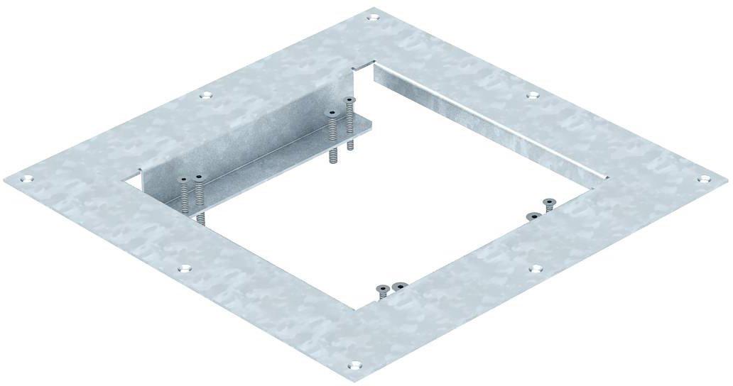 Montagedeckel für Kassetten in HB 300x300x32 St feuerverzinkt