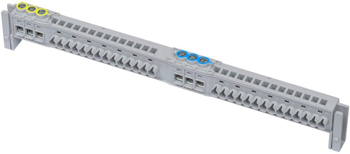 PEN-Klemme Resi9 KV 2x17 Anschlüsse 63A für die Aufputzmontage