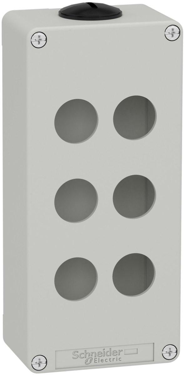 Leergehäuse XAP Metall grau für 6x22mm 80x175x51,5 mm M25
