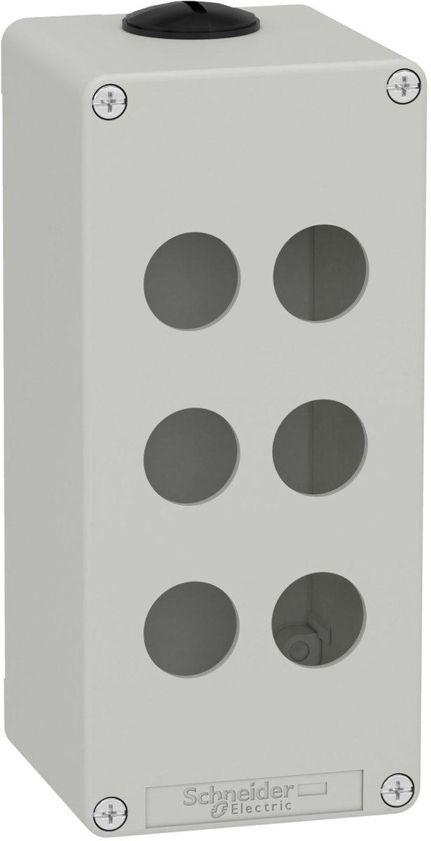 Leergehäuse XAP Metall grau für 6x22mm 80x175x77 mm M25