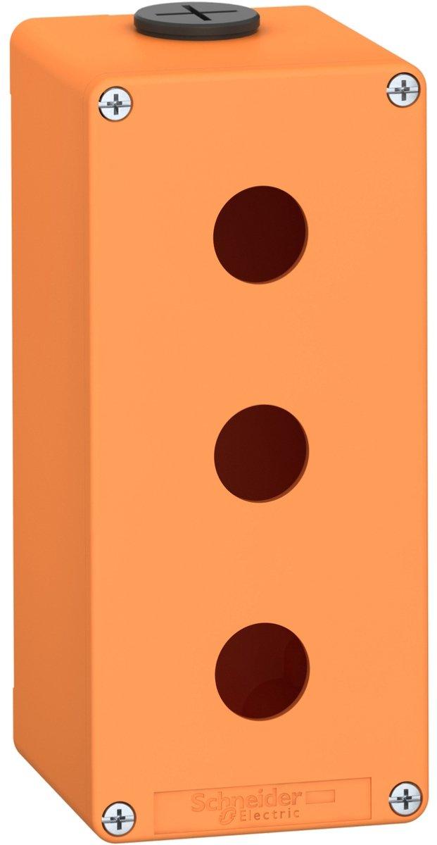 Leergehäuse XAP Metall orange für 3x22mm 80x175x77 mm M25
