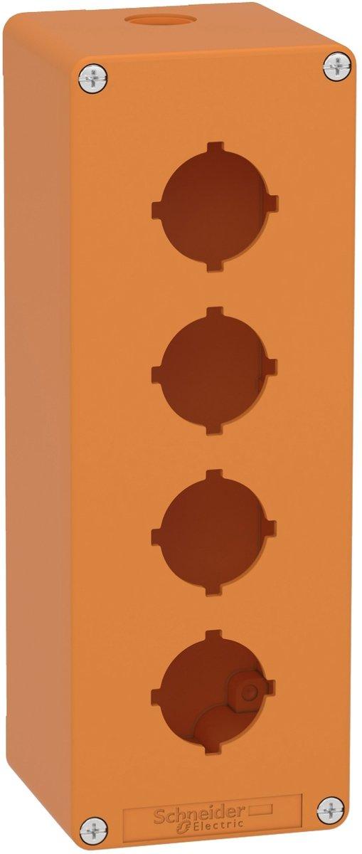 Leergehäuse XAP Metall orange für 4x30mm 80x220x77 mm M25