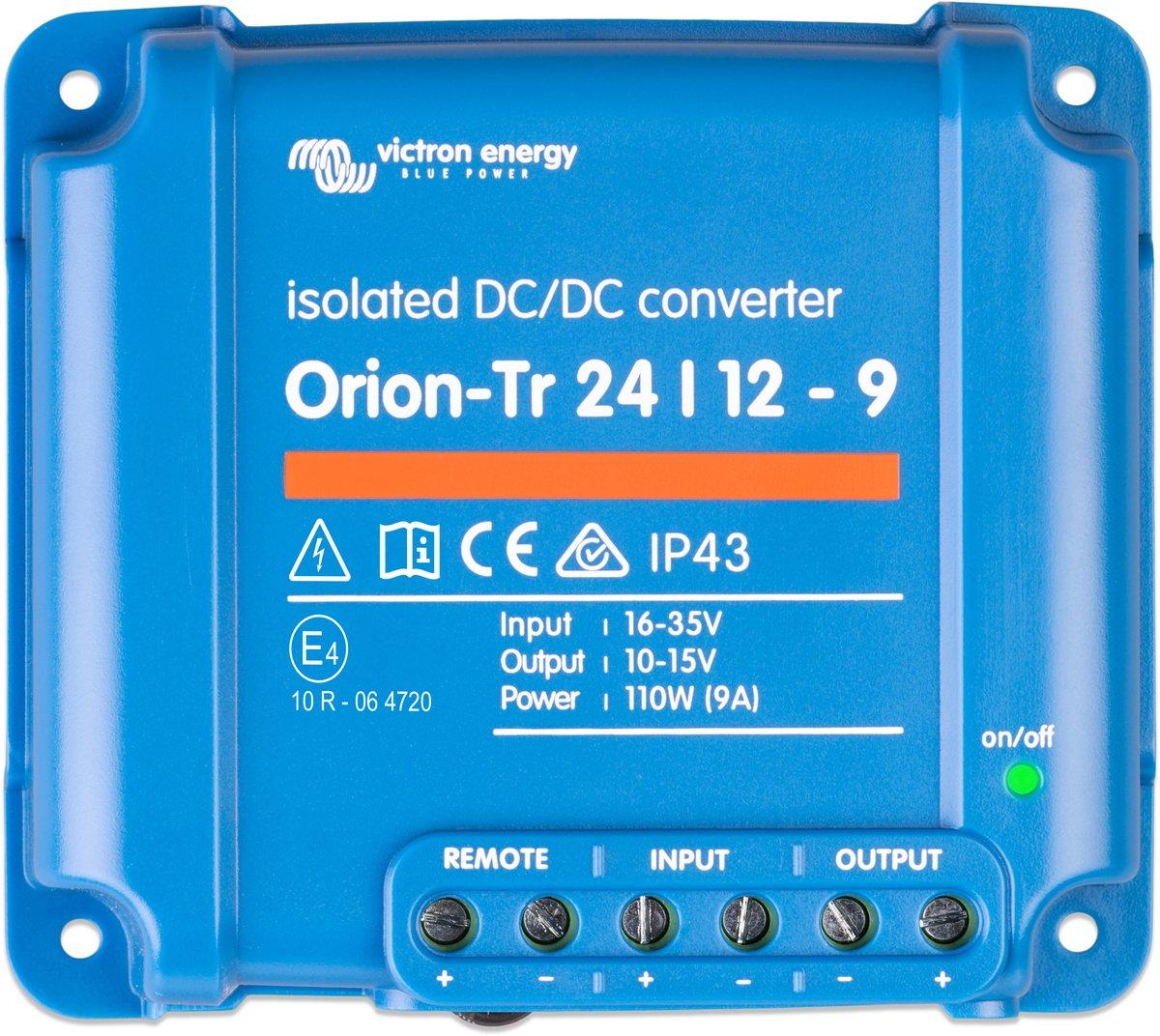 Orion-Tr 24/12-9A (110W) Isolated DC-DC converter
