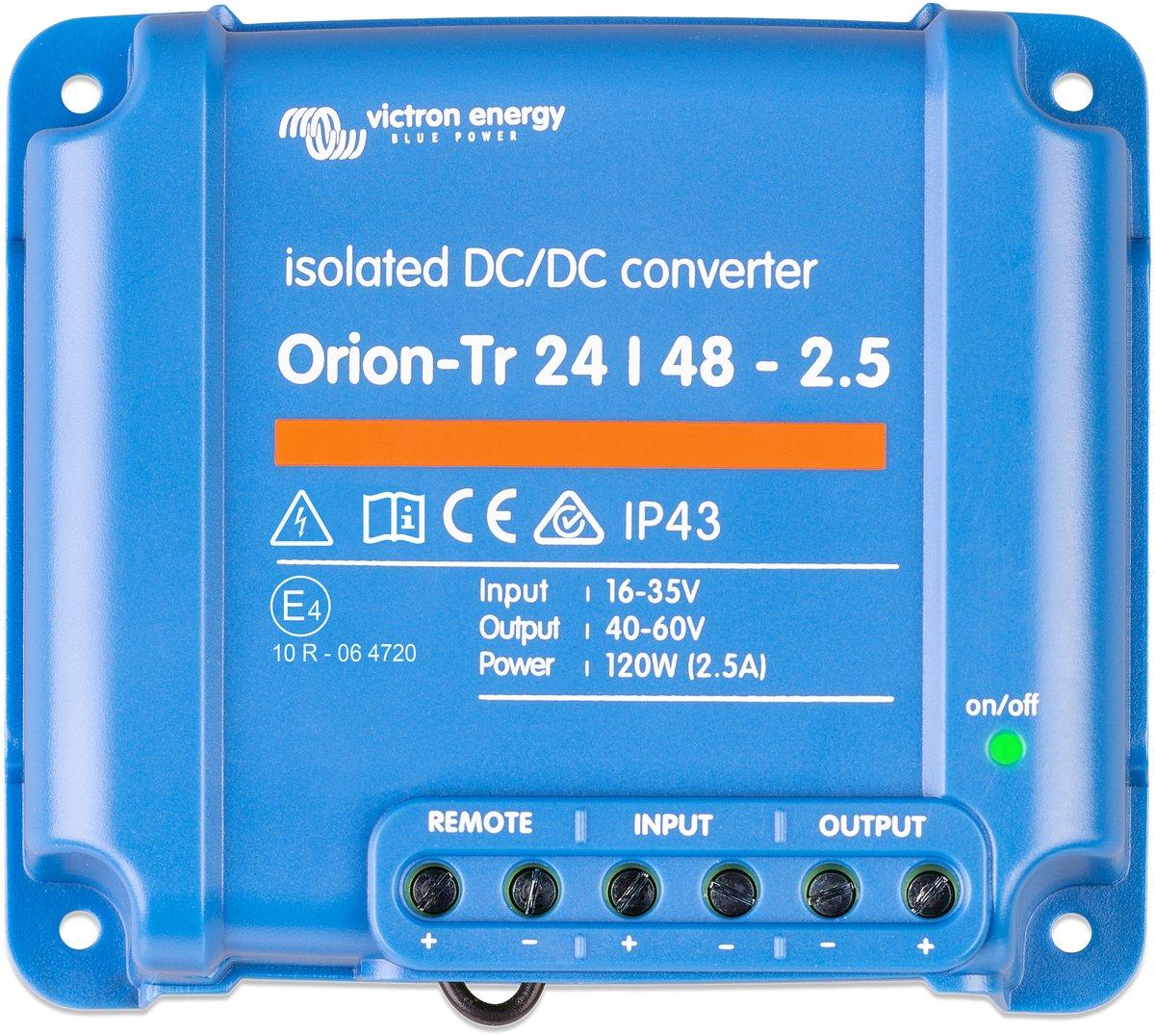 Orion-Tr 24/48-2,5A (120W) Isolated DC-DC converter