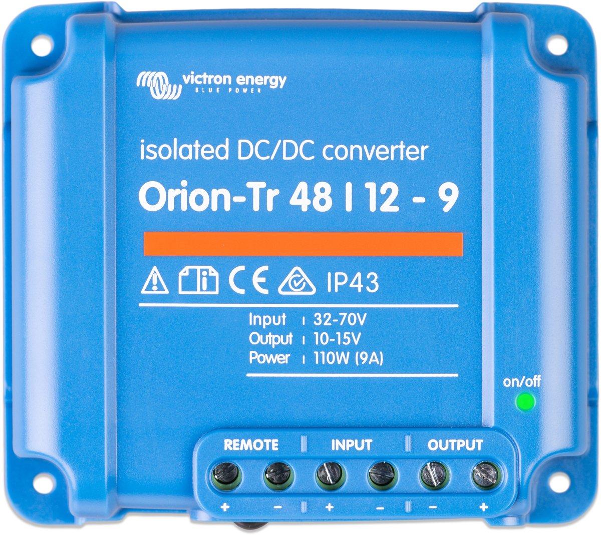 Orion-Tr 48/12-9A (110W) Isolated DC-DC converter