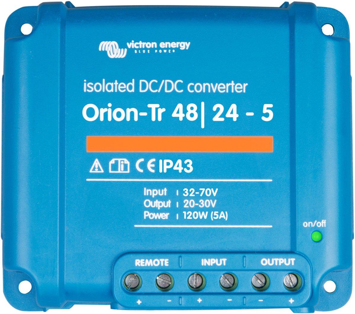 Orion-Tr 48/24-5A (120W) Isolated DC-DC converter