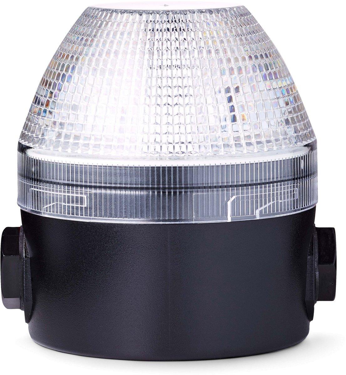 NES LED Dauer-/Blinkleuchte 24-48 V AC/DC klar schwarz (RAL 9005)
