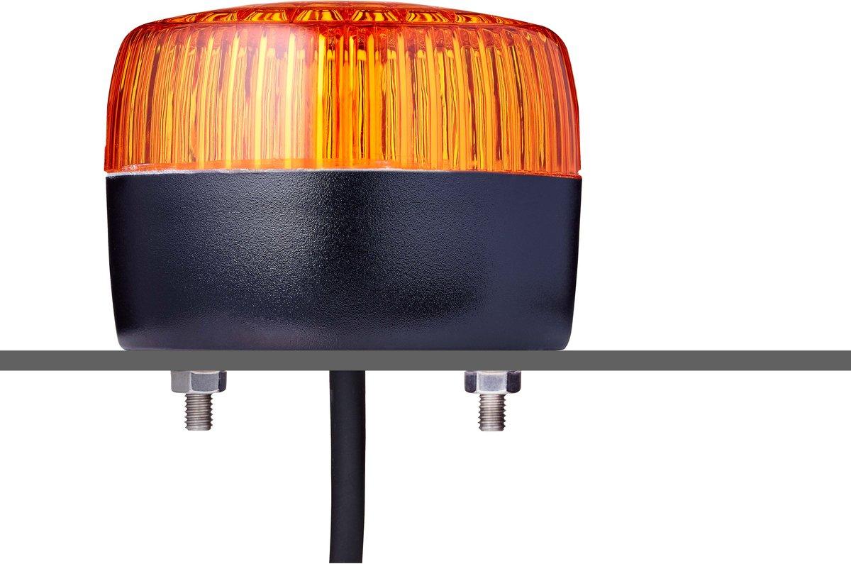 PFL LED Multiblitzleuchte 24 V AC/DC orange schwarz (RAL 9005)