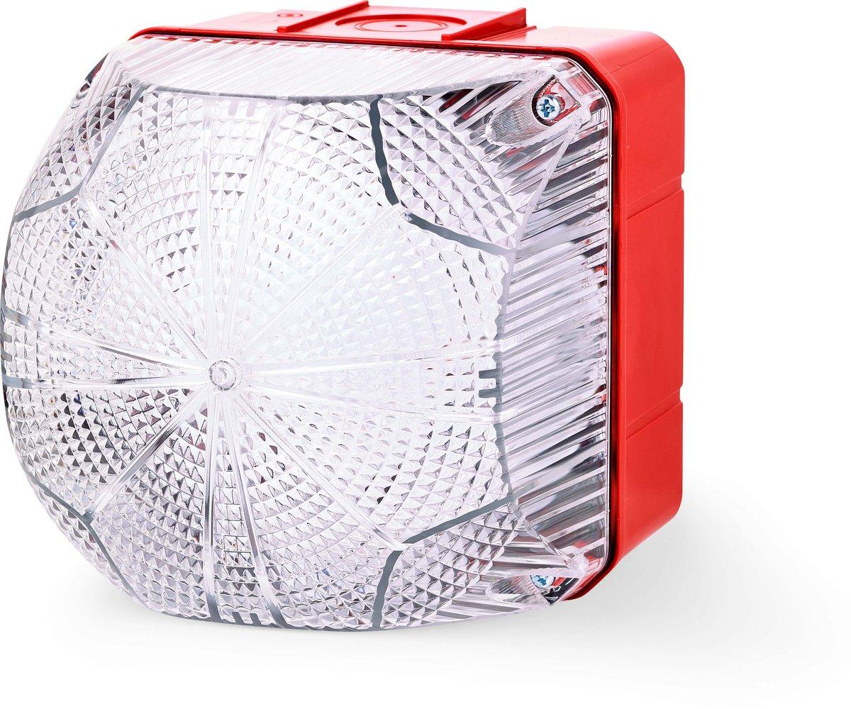 QDS LED Dauer-/Blinkleuchte 24 V AC/DC klar rot (RAL 3000)