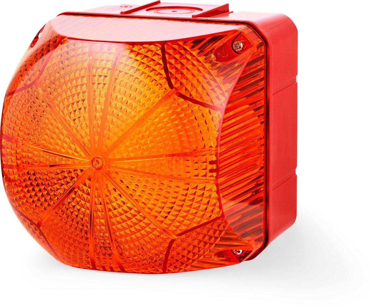 QDL LED Dauer-/Blinkleuchte 24-48 V AC/DC orange rot (RAL 3000)