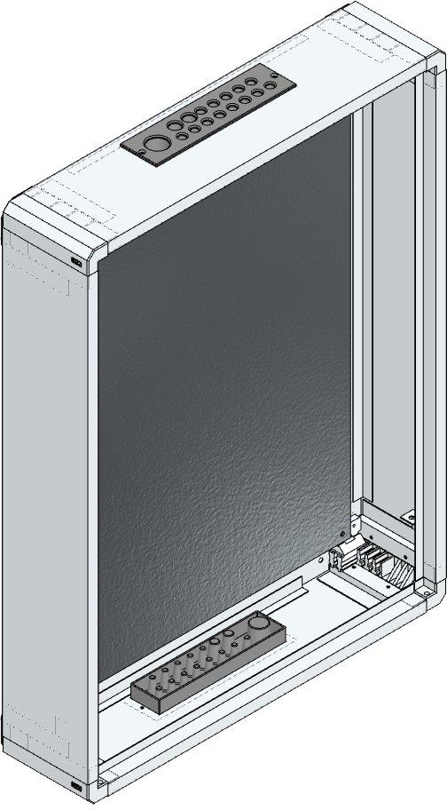 AP-Installations-Flachverteiler mit Montageplatte