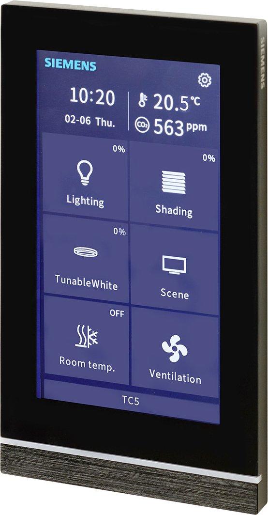 GAMMA KNX Touch Control TC5 mit 5 Zoll Farb Touchscreen schwarz UP205/22