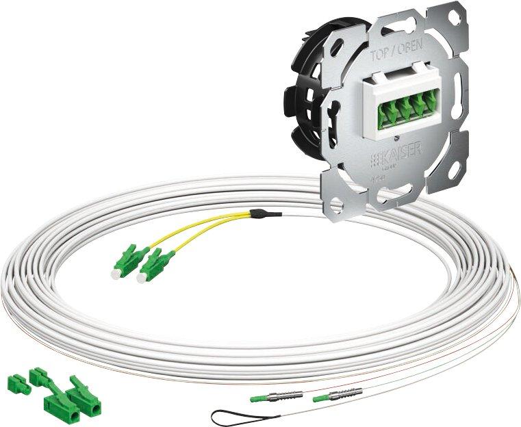 Teiln.Anschl. Gf-TA E3S Connect 2xF LC/APC DX L=10m HÜP UP