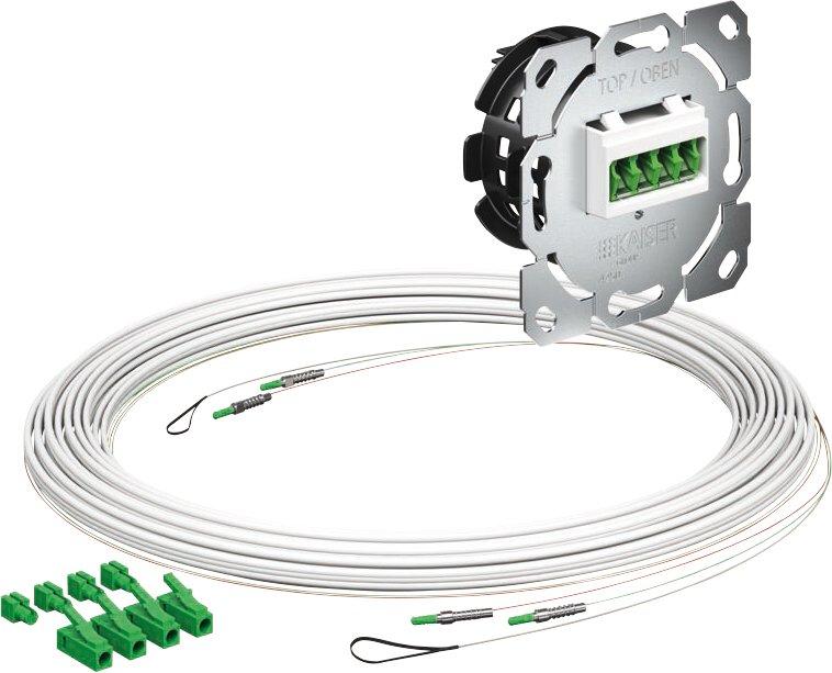 Teiln.Anschl. Gf-TA E3S Connect 2xF LC/APC DX L=10m Gf-GV UP