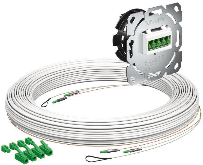 Teiln.Anschl. Gf-TA E3S Connect 2xF LC/APC DX L=30m Gf-GV UP