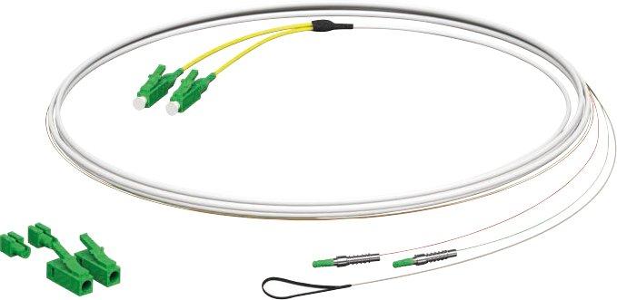Glasf.Patchk. E3S Connect LC/APC- E3S 2xF L=2m HÜP zum Gf-GV