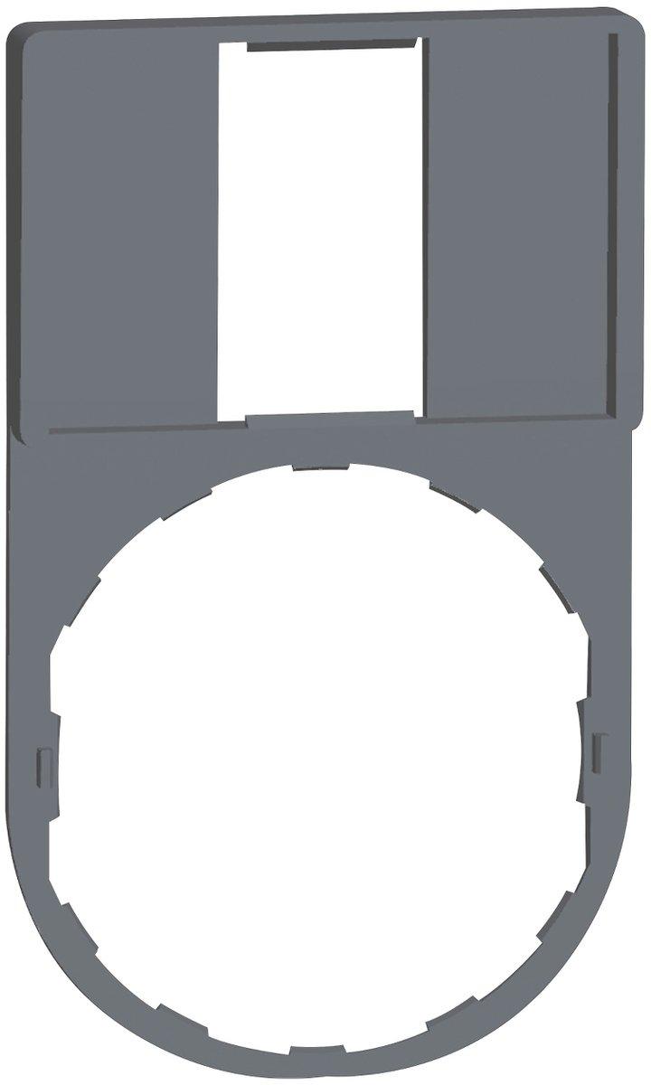 Schildträger Kunststoff 30x50mm für Harmony 22mm in grau