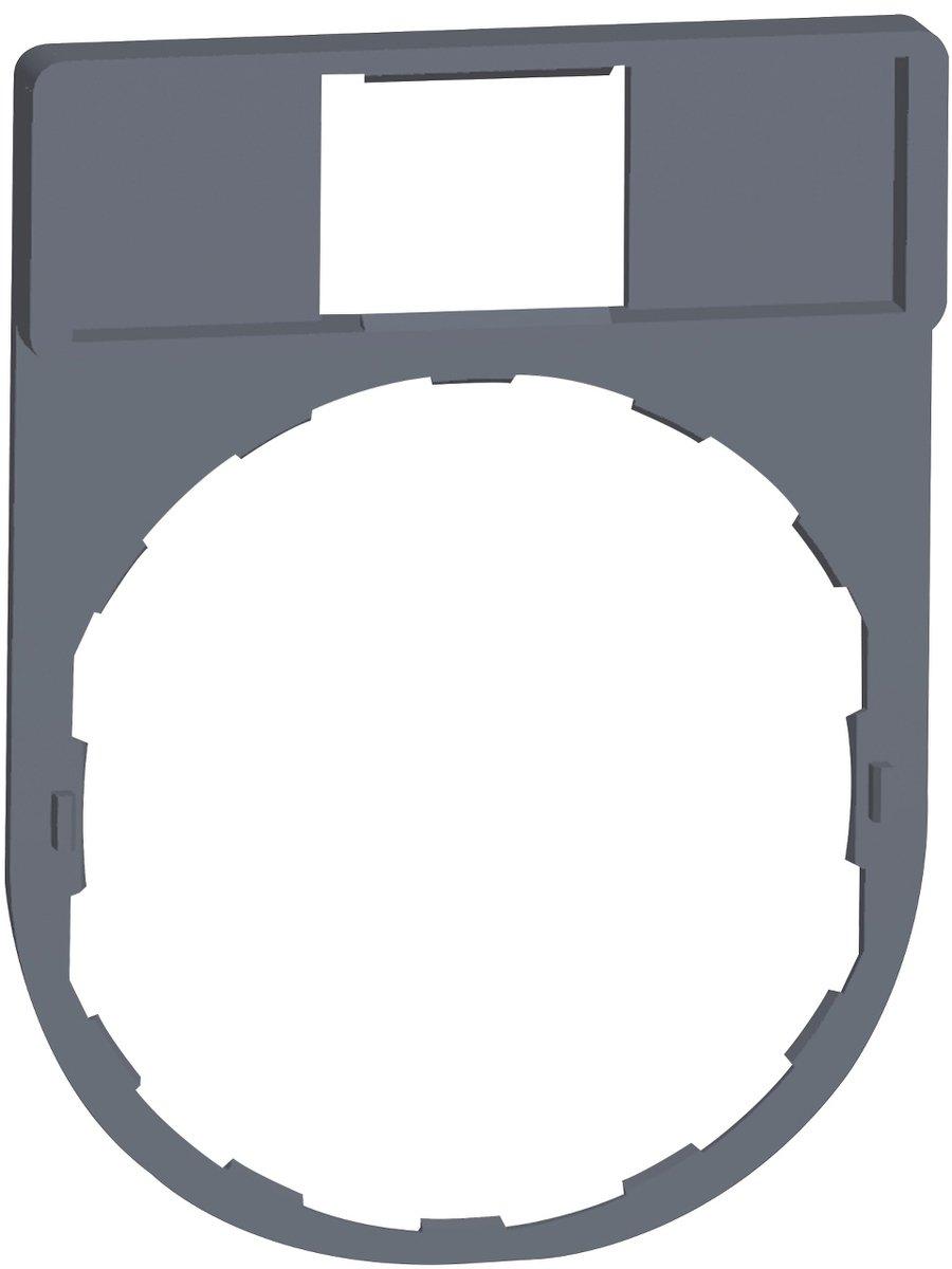 Schildträger Kunststoff 30x40mm für Harmony 22mm in grau