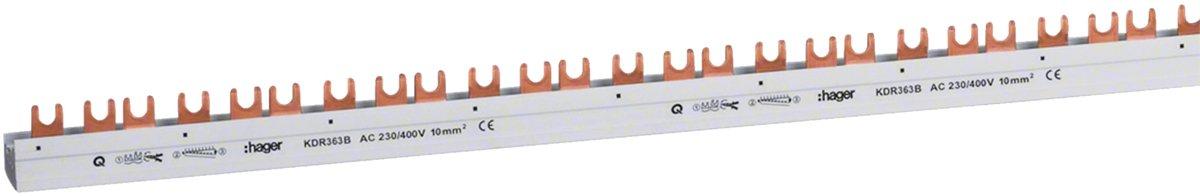 Phasenschiene 3-polig 63 A teilbar KDR363B