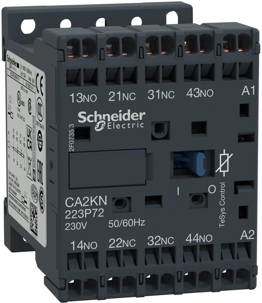 Hilfsschütz 2S+2Ö 230V 50/60Hz mit Schutzbeschaltung
