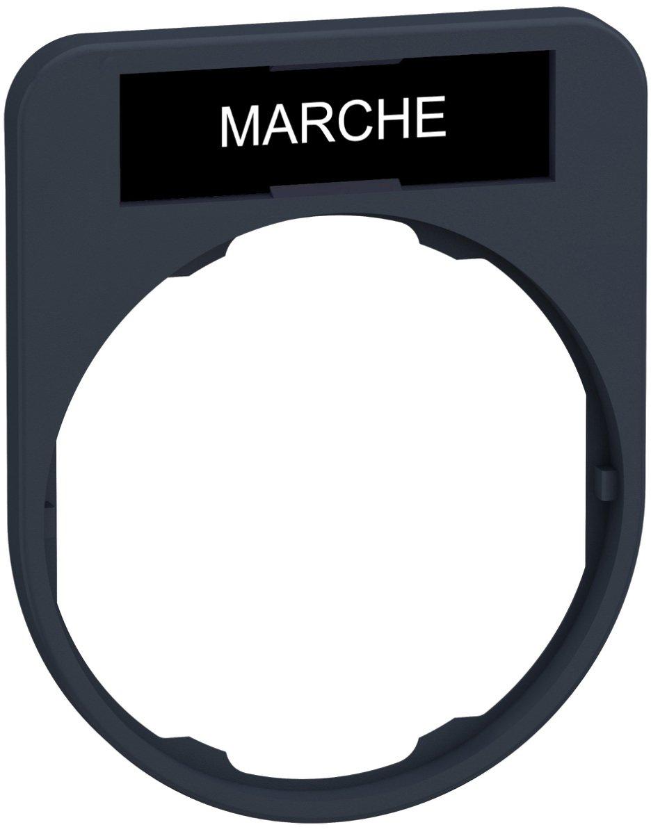 Schildträger 40x50mm mit Schild MARCHE für Harmony Flush 30mm