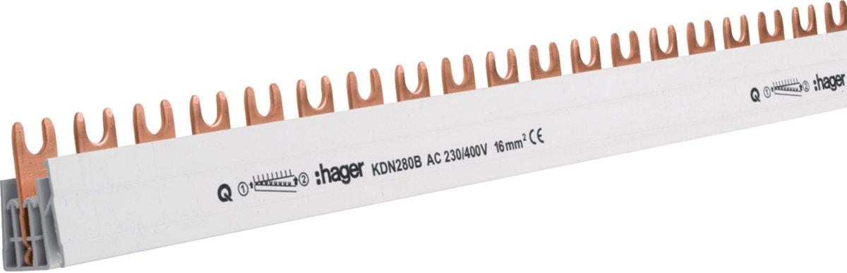 Phasenschiene 2-polig Gabel 16mm² 57M KDN280B