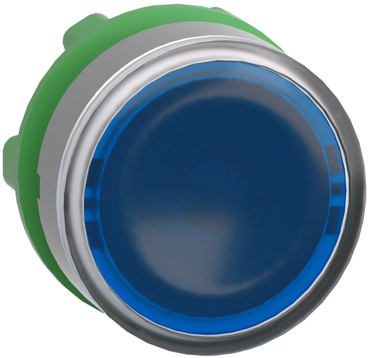 Leuchtdrucktaster Frontelement Harmony XB5 hellgrau blau für LED Einlegeschild