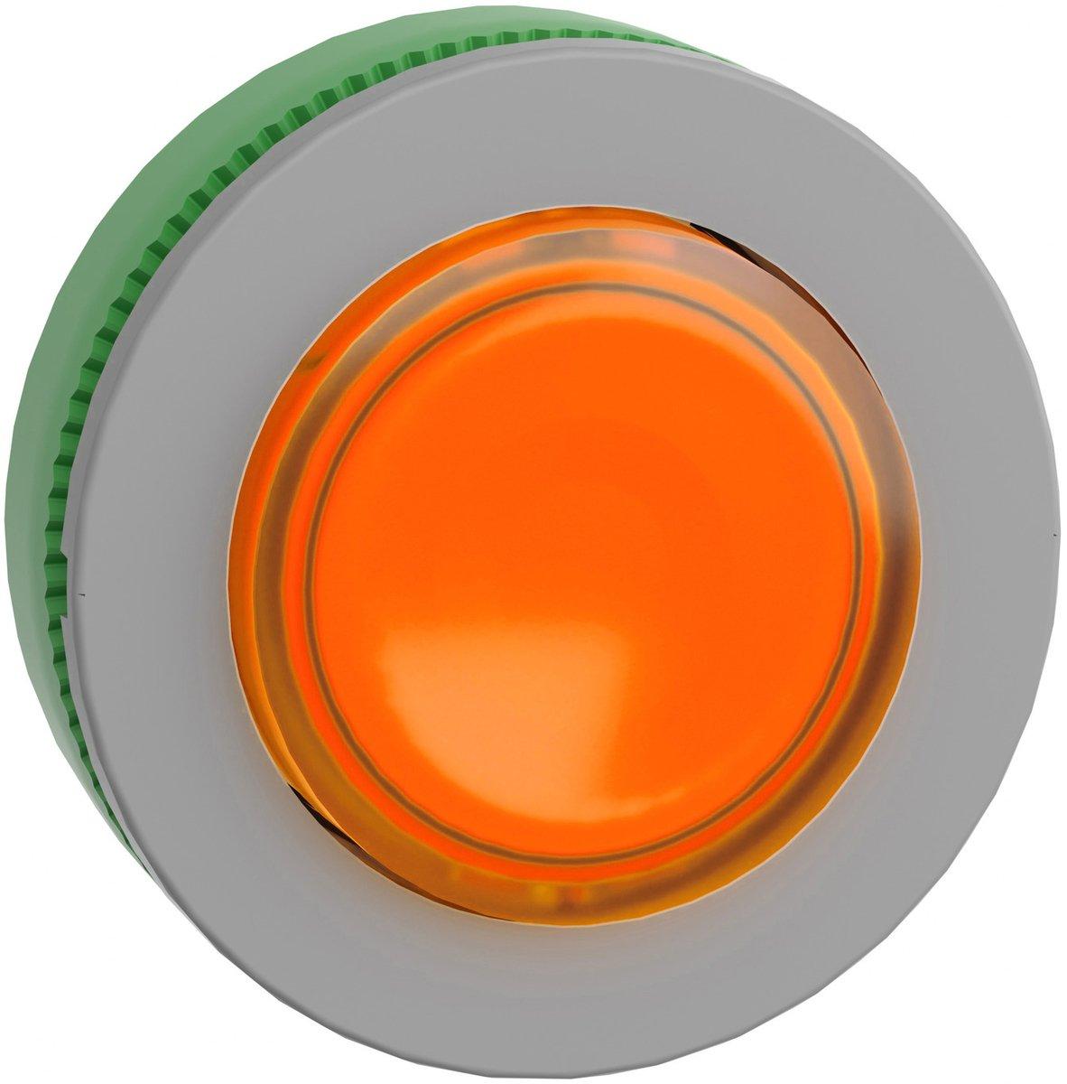 Leuchtdrucktaster Frontelement Harmony XB5F hellgrau orange vorstehend für LED