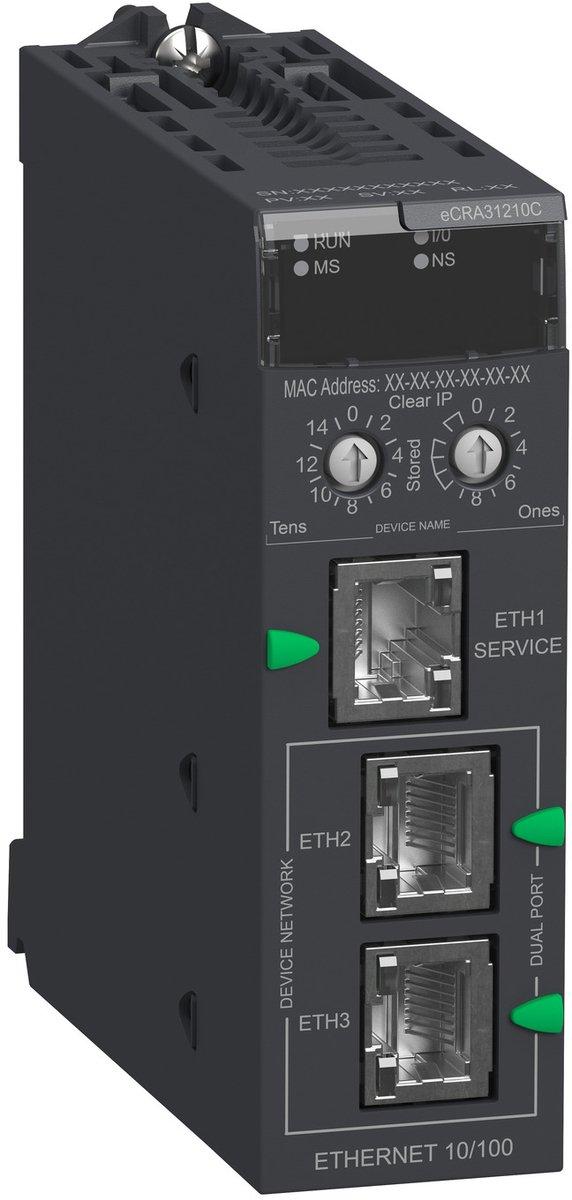 Modicon X80-EIO-Dropadatper mit Ethernet-Modulträger beschichtet