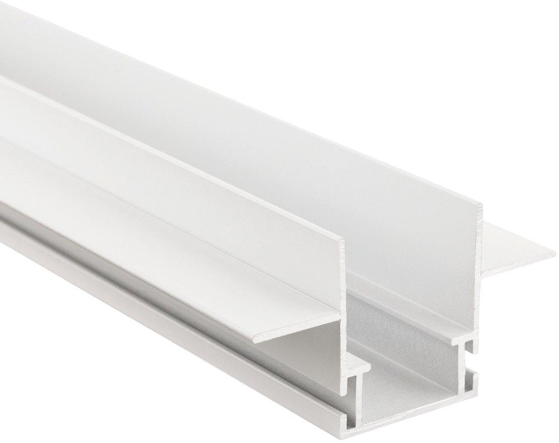 LED Montageprofil Ziegel weiß lackiert 2m