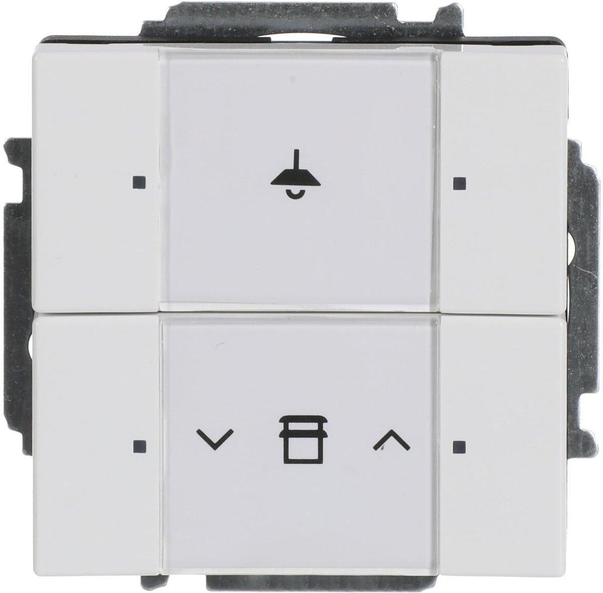 KNX Bedienelement 2-fach mit beiliegendem Busankoppler