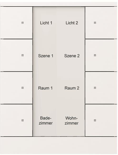 KNX Bedienelement 8-fach Busch-Tenton studiow