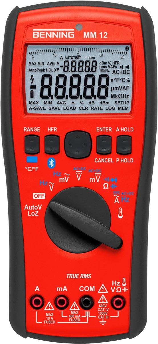 TRMS Digital-Multimeter 1000 V AC/DC 10µA bis 10A AC/DC Datalogger inkl. Zubehör