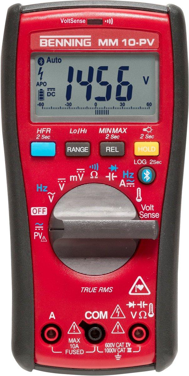 TRMS Digital-Multimeter 1500V AC/2000V DC über TA PV - 10A AC/DC inkl. Zubehör